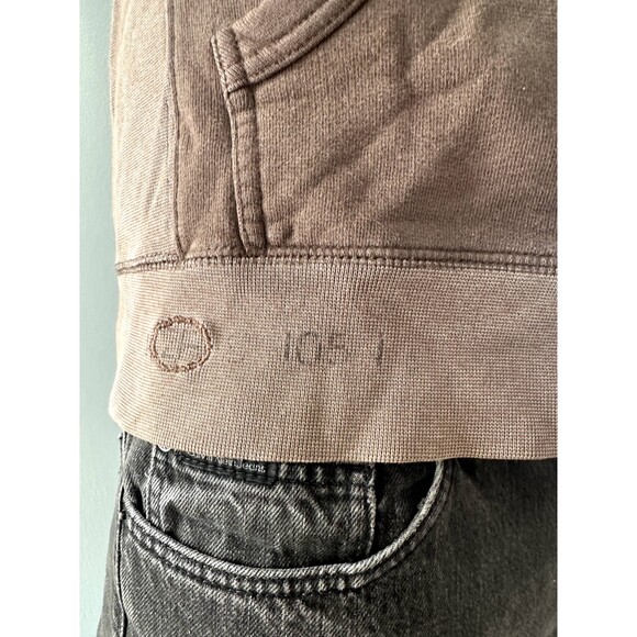 Y2k Old Navy Men's Brown Hooded Long Sleeve Jacket size Medium - Picture 7 of 8